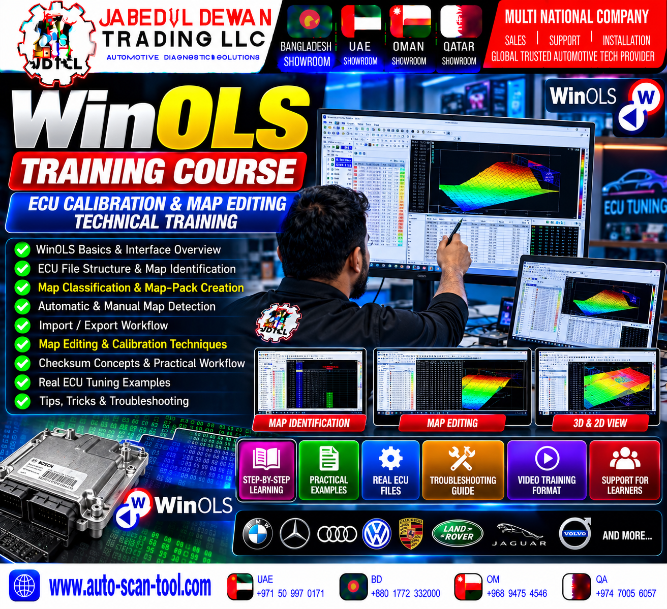 WinOLS Training Course ECU Calibration and Map Editing Technical Training - JDTCL