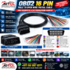 OBD2 16 Pin Male to Open Wire Pigtail Cable J1962 Diagnostic ECU Programming Harness
