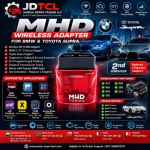 MHD Wireless Adapter 2nd Gen for BMW and Toyota Supra ECU tuning coding and diagnostics